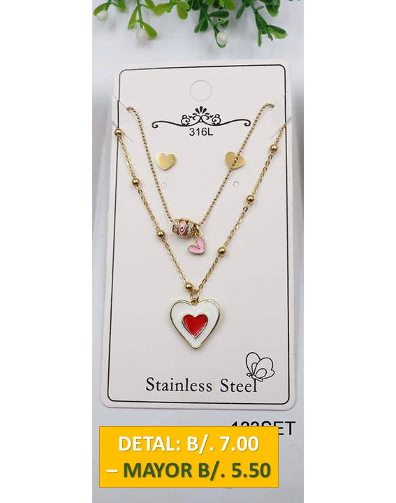 2 CADENAS PRENDAS DE ACERO