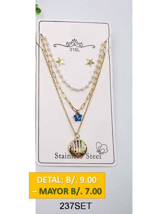 2 CADENAS PRENDAS DE ACERO