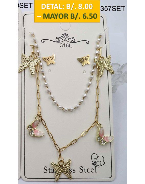 2 CADENAS PRENDAS DE ACERO