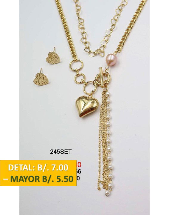 2 CADENAS PRENDAS DE ACERO