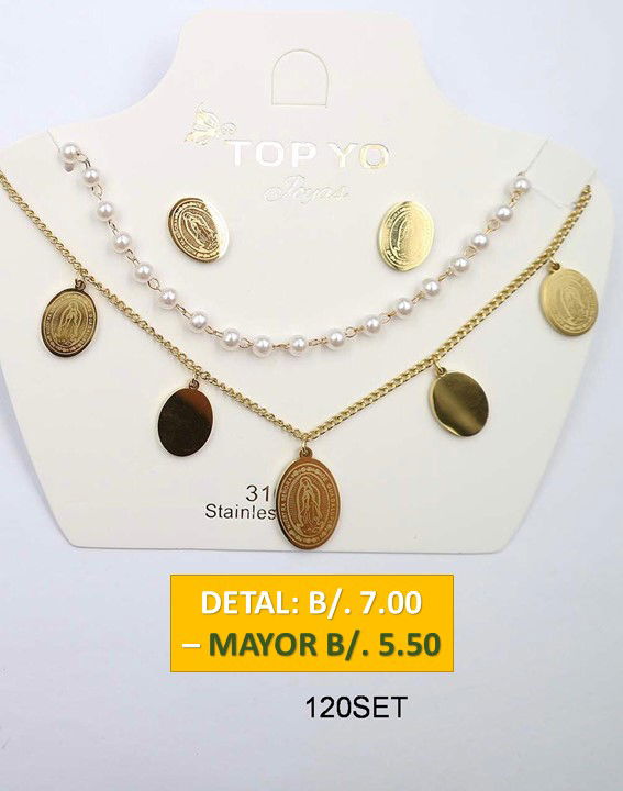 2 CADENAS PRENDAS DE ACERO