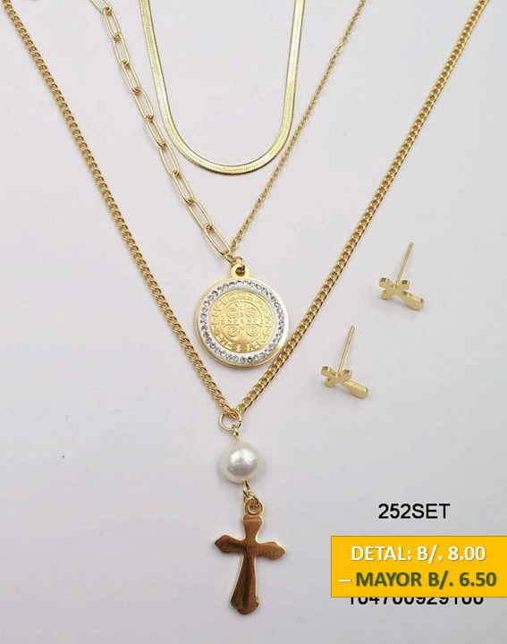 2 CADENAS PRENDAS DE ACERO