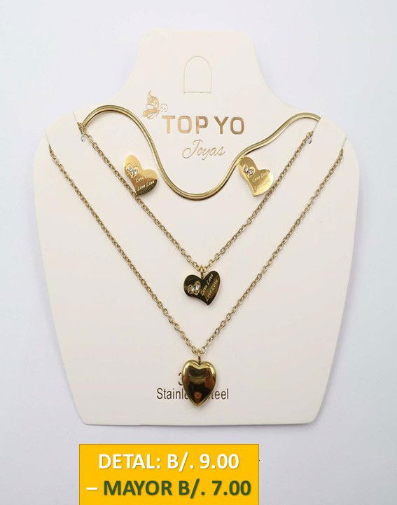 2 CADENAS PRENDAS DE ACERO