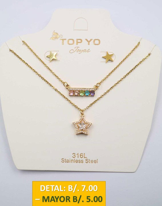 2 CADENAS PRENDAS DE ACERO