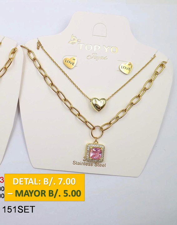 2 CADENAS PRENDAS DE ACERO