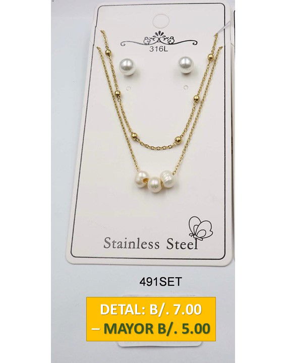 2 CADENAS PRENDAS DE ACERO