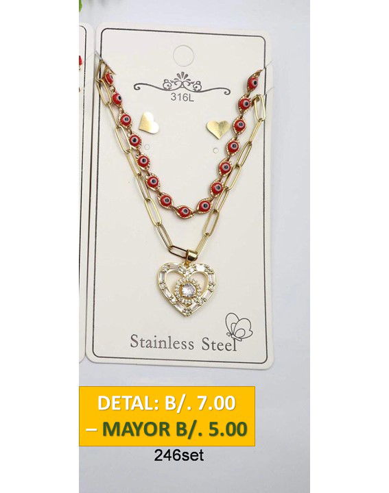 2 CADENAS PRENDAS DE ACERO