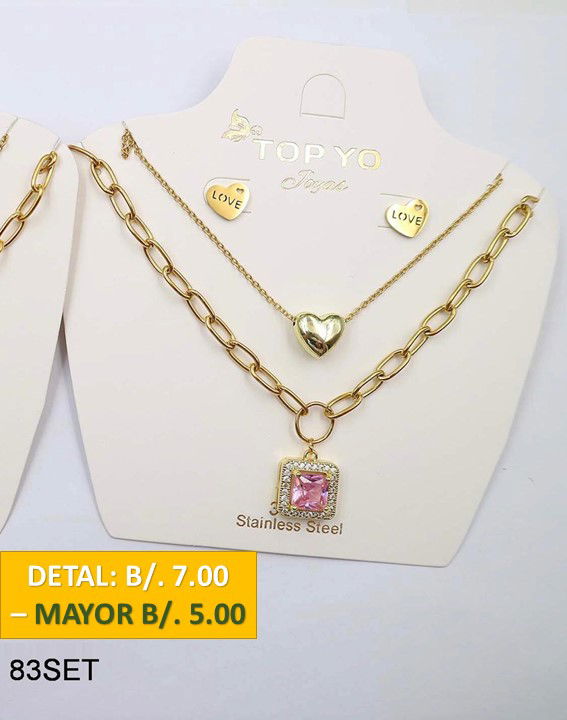 2 CADENAS PRENDAS DE ACERO