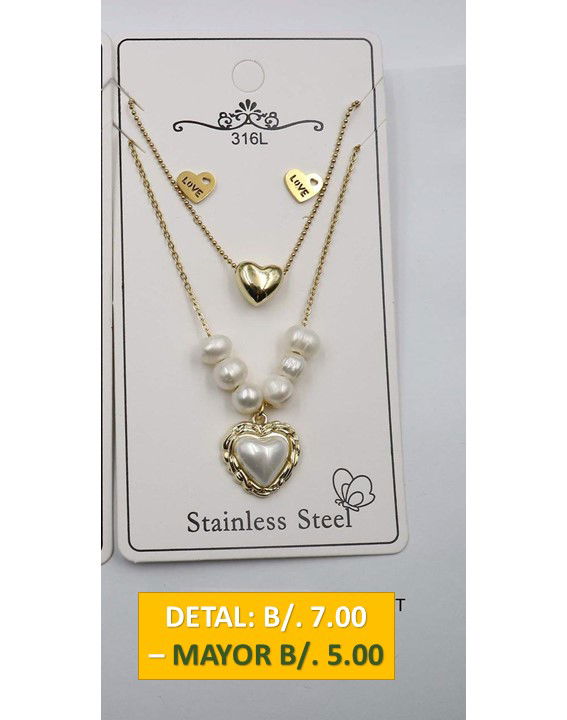 2 CADENAS PRENDAS DE ACERO