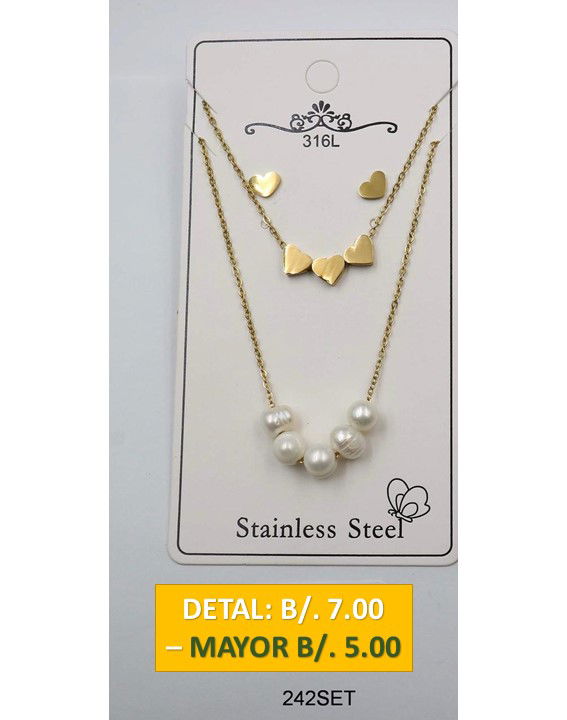 2 CADENAS PRENDAS DE ACERO