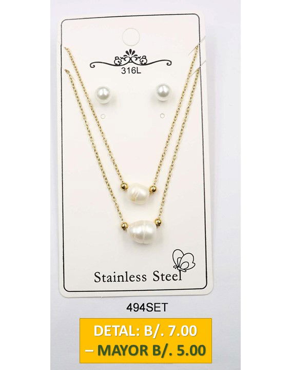 2 CADENAS PRENDAS DE ACERO