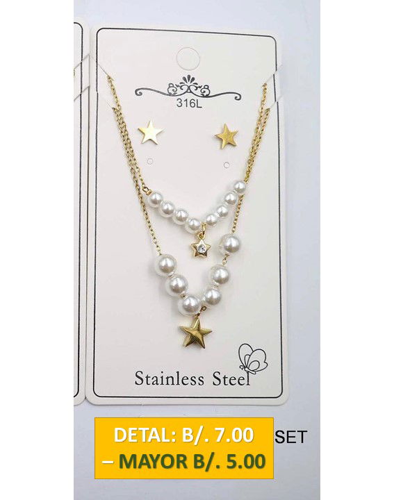 2 CADENAS PRENDAS DE ACERO