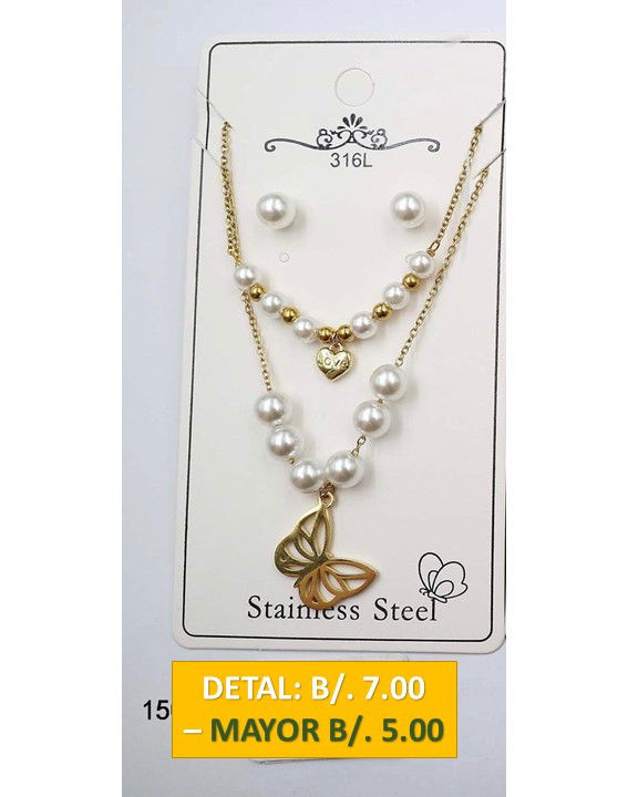 2 CADENAS PRENDAS DE ACERO