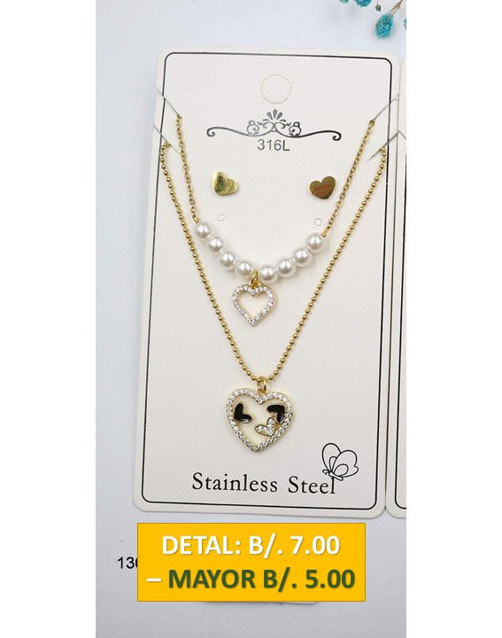 2 CADENAS PRENDAS DE ACERO