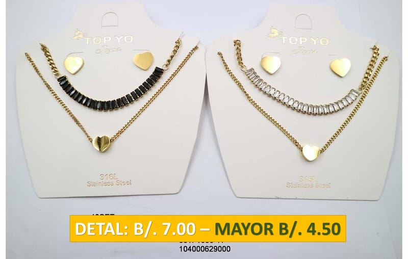 2 CADENAS PRENDAS DE ACERO