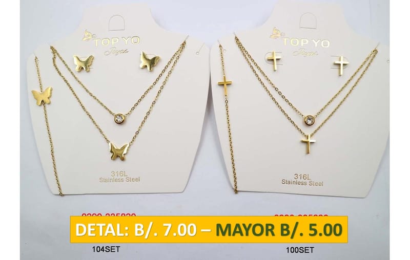 2 CADENAS PRENDAS DE ACERO