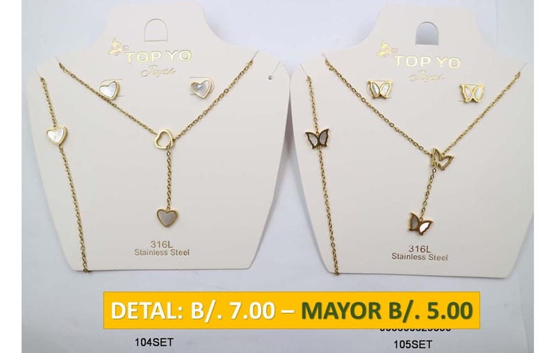 2 CADENAS PRENDAS DE ACERO