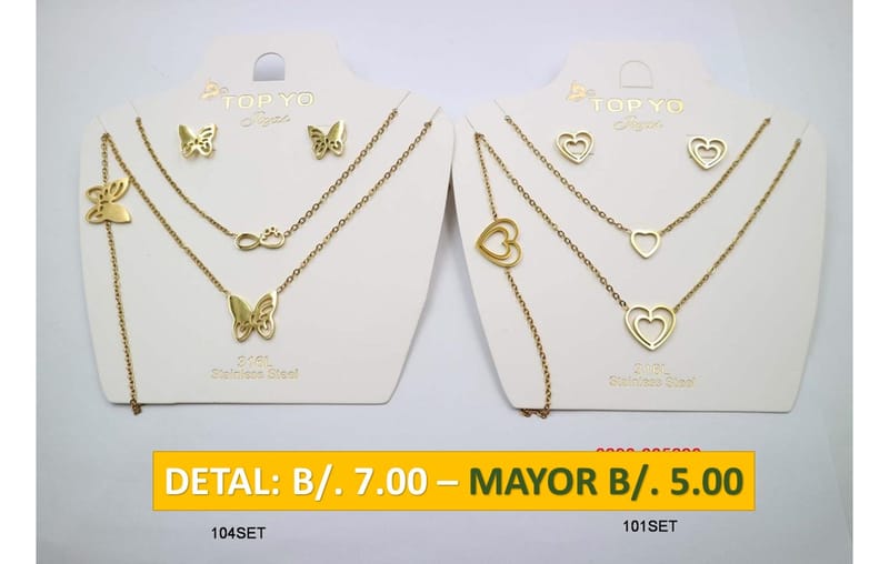 2 CADENAS PRENDAS DE ACERO