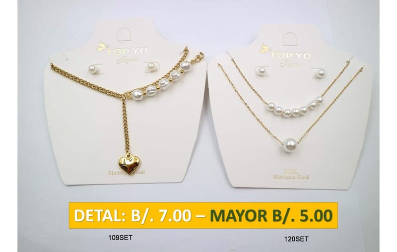 2 CADENAS PRENDAS DE ACERO