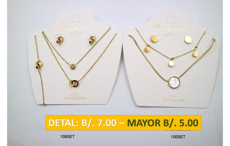 2 CADENAS PRENDAS DE ACERO