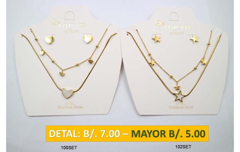 2 CADENAS PRENDAS DE ACERO