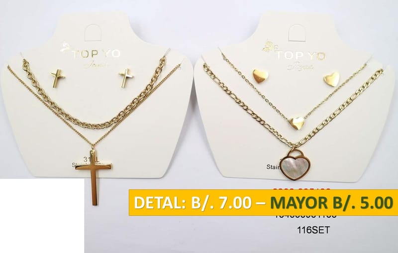 2 CADENAS PRENDAS DE ACERO