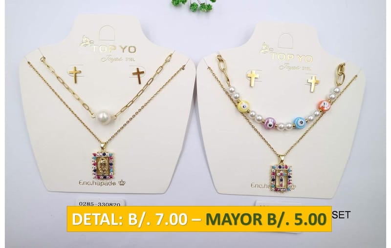 2 CADENAS PRENDAS DE ACERO