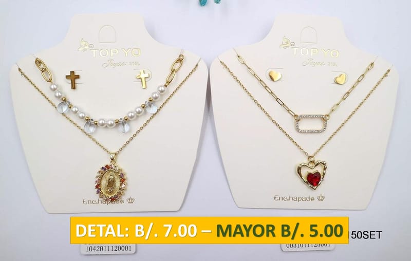 2 CADENAS PRENDAS DE ACERO