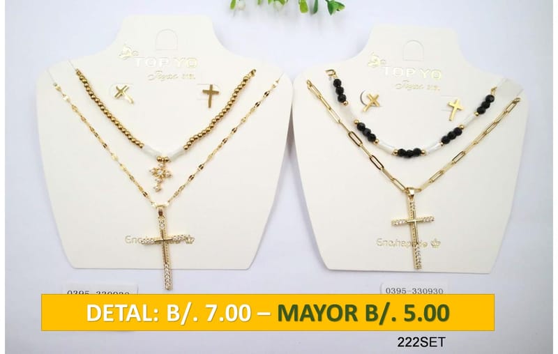 2 CADENAS PRENDAS DE ACERO