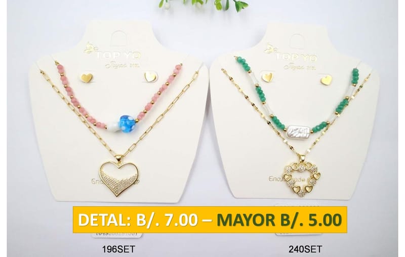 2 CADENAS PRENDAS DE ACERO