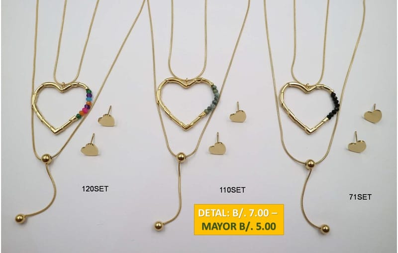 2 CADENAS PRENDAS DE ACERO