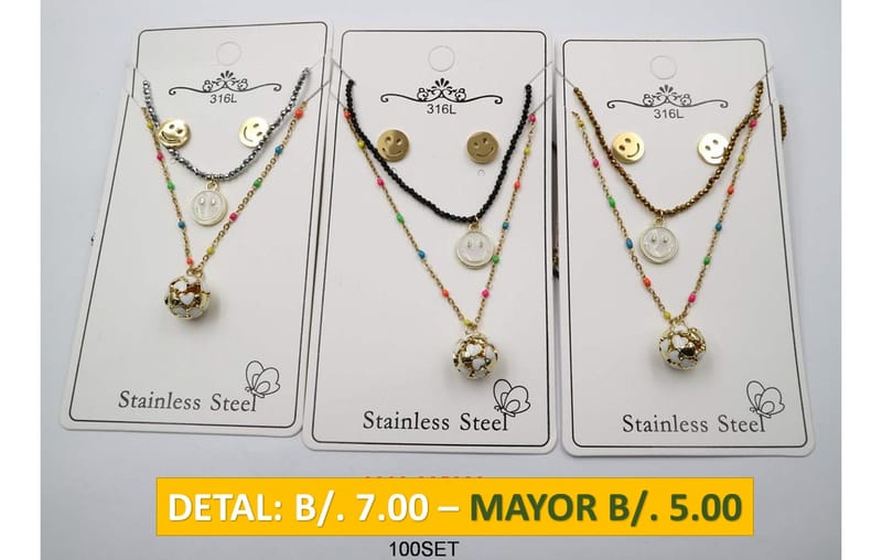 2 CADENAS PRENDAS DE ACERO