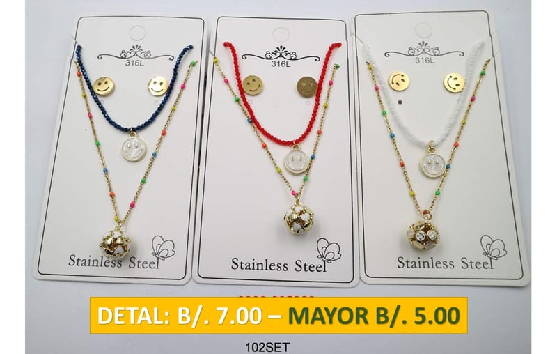 2 CADENAS PRENDAS DE ACERO