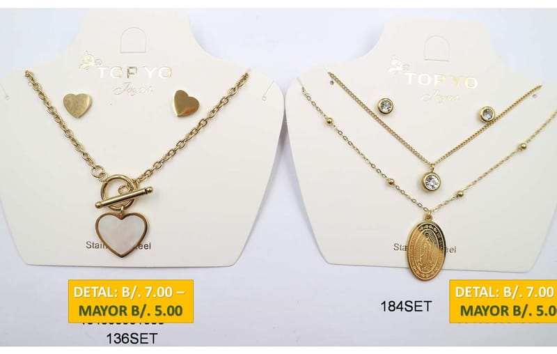 2 CADENAS PRENDAS DE ACERO