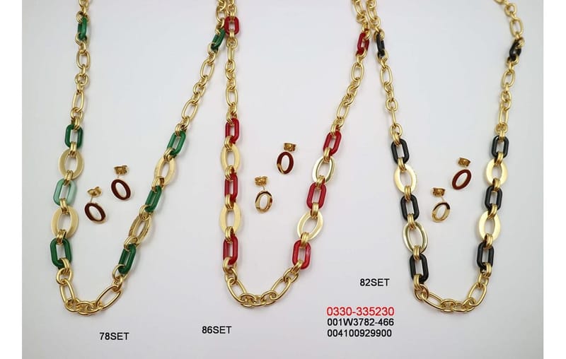 2 CADENAS PRENDAS DE ACERO