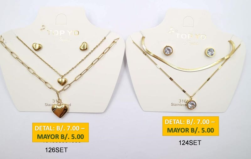 2 CADENAS PRENDAS DE ACERO