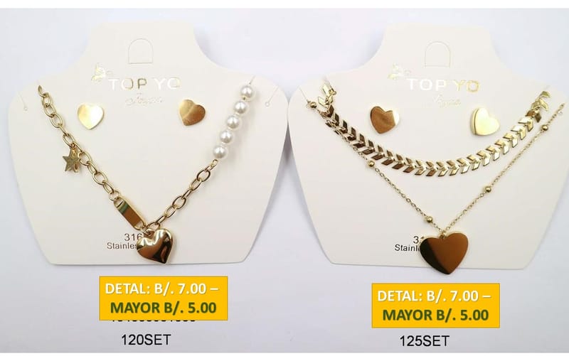 2 CADENAS PRENDAS DE ACERO