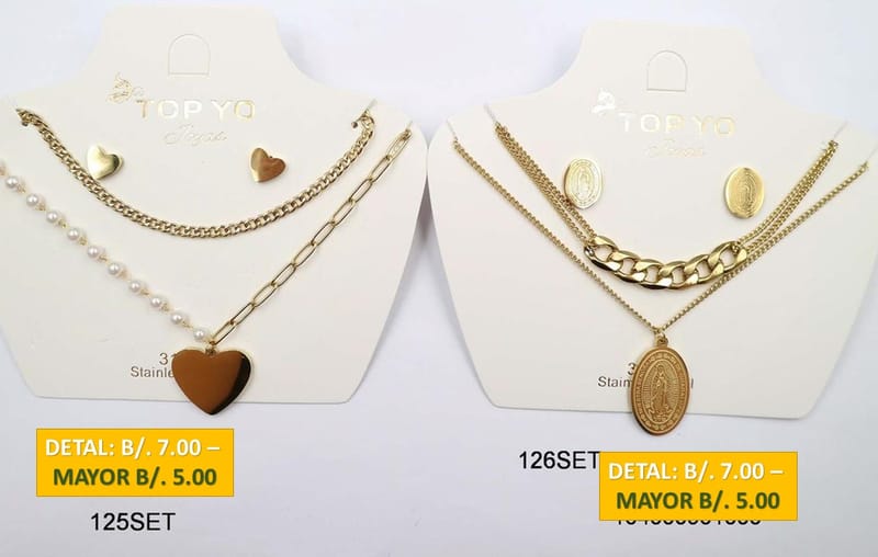 2 CADENAS PRENDAS DE ACERO