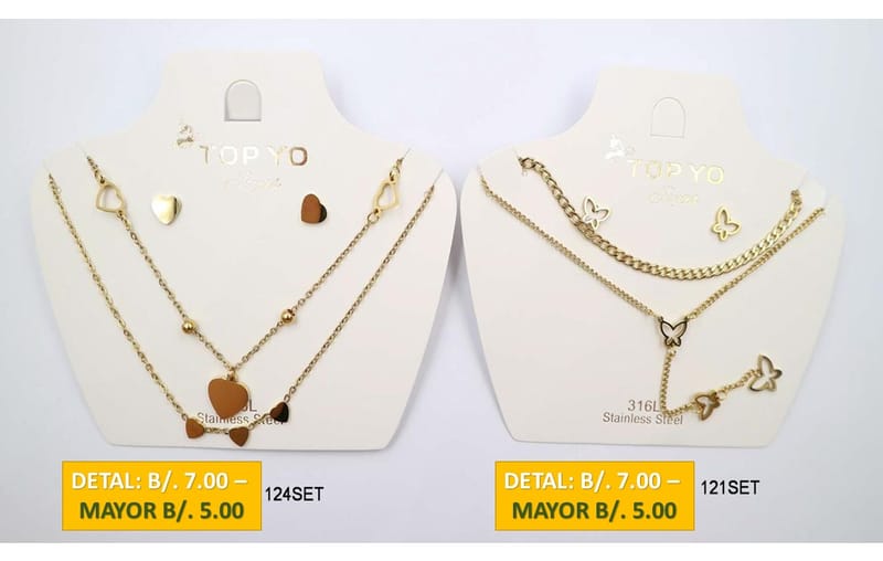 2 CADENAS PRENDAS DE ACERO