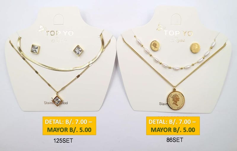 2 CADENAS PRENDAS DE ACERO