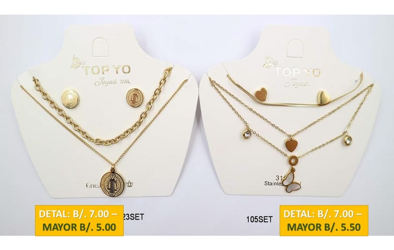 2 CADENAS PRENDAS DE ACERO