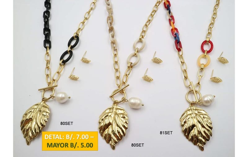 2 CADENAS PRENDAS DE ACERO