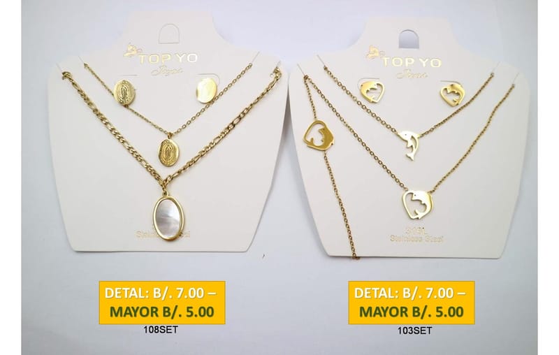 2 CADENAS PRENDAS DE ACERO