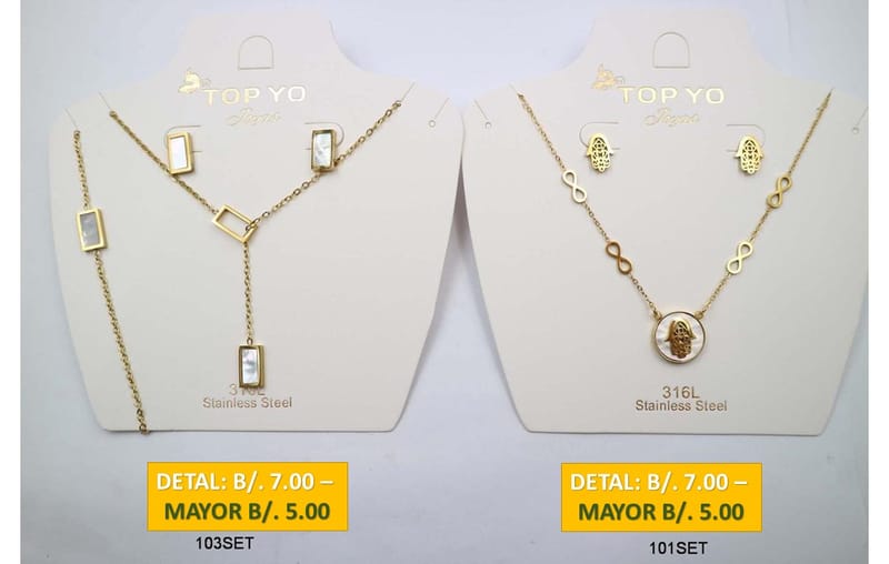 2 CADENAS PRENDAS DE ACERO