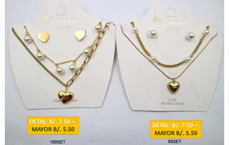 2 CADENAS PRENDAS DE ACERO