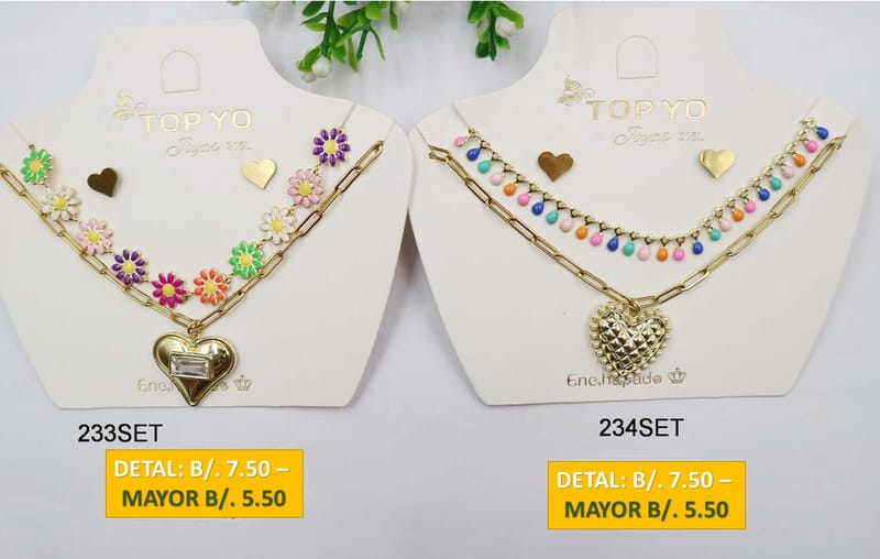 2 CADENAS PRENDAS DE ACERO