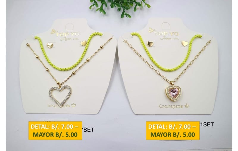 2 CADENAS PRENDAS DE ACERO