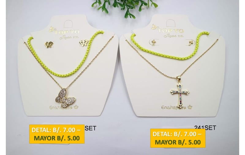 2 CADENAS PRENDAS DE ACERO