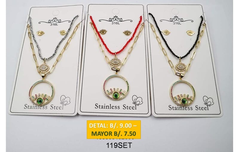 2 CADENAS PRENDAS DE ACERO