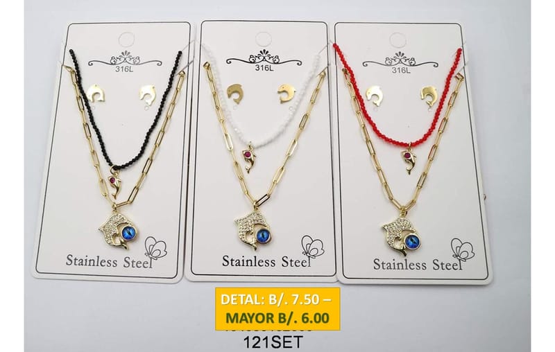 2 CADENAS PRENDAS DE ACERO